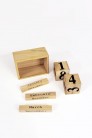 Wooden Perpetual Cubes Calendar (924005) - оригинальная одежда