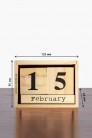 Wooden Perpetual Cubes Calendar (924005) - цена