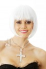 Коротка біла перука в стилі Ретро (5030292) - цена