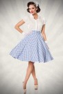 Belsira Summer Plaid Swing Skirt (107124) - 3