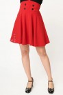 Красная юбка-корсет в стиле Ретро (1071331) - оригинальная одежда