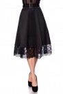 Wide Vintage Skirt with Lace (107170) - цена