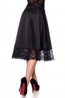 Wide Vintage Skirt with Lace (107170) - оригинальная одежда