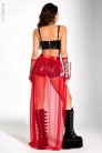 Long Red Train Overskirt X228 (107228) - цена
