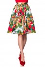 Bright Retro Pleated Skirt (cotton) (107176) - 3