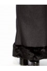 X-Style Long Denim Fleece Skirt with Faux Fur (107081) - материал