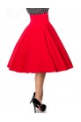 Red Retro Wide Circle Skirt (107131) - материал