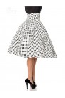 Винтажная широкая юбка с высоким поясом (107132) - оригинальная одежда
