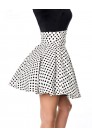 Polka Dot Short Skirt with Corset Belt (107135) - 3