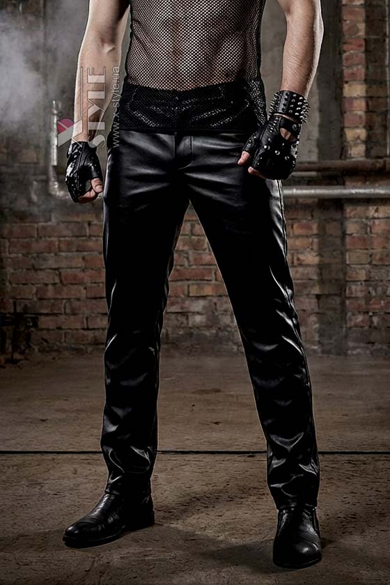Мужские кожаные брюки