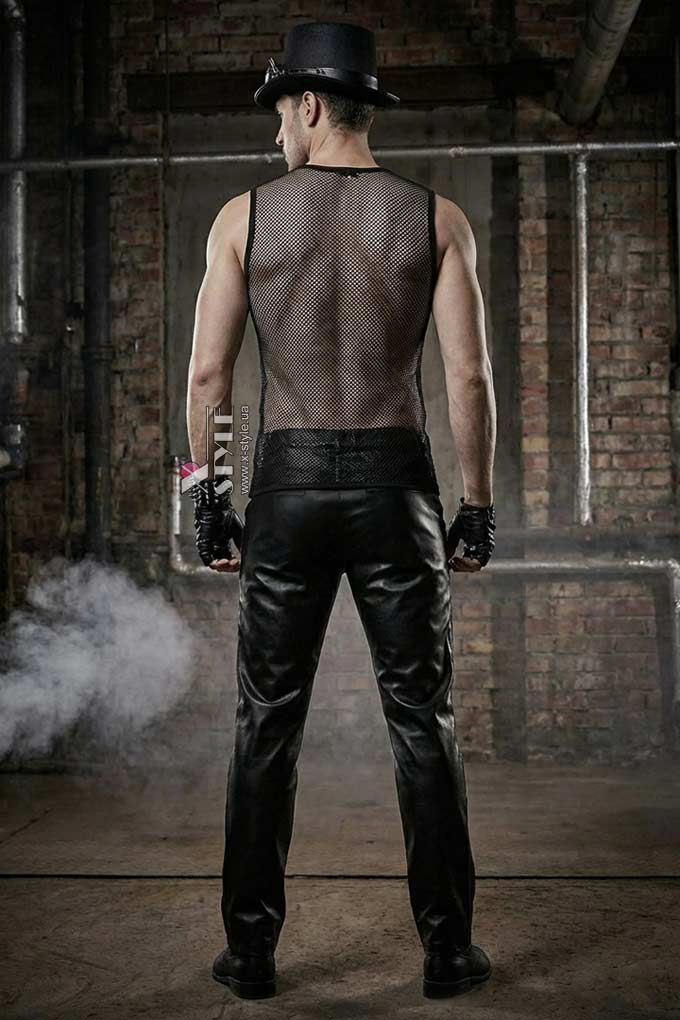 Мужские кожаные брюки