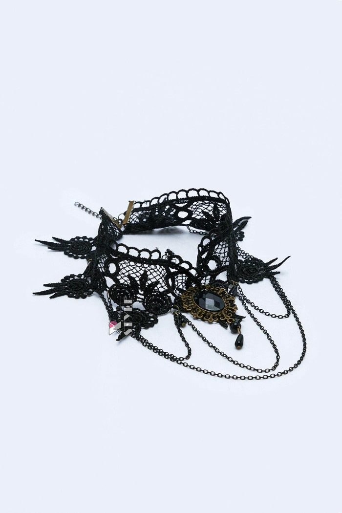 Ожерелье-чокер с цепочками XA2351
