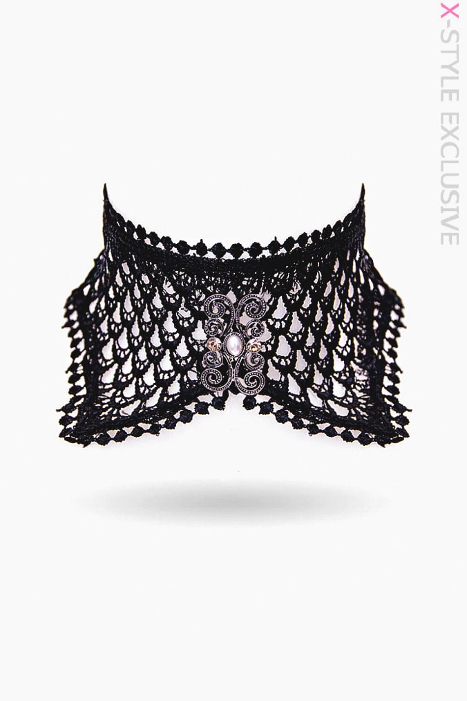 Anabella Lace Necklace-Collar