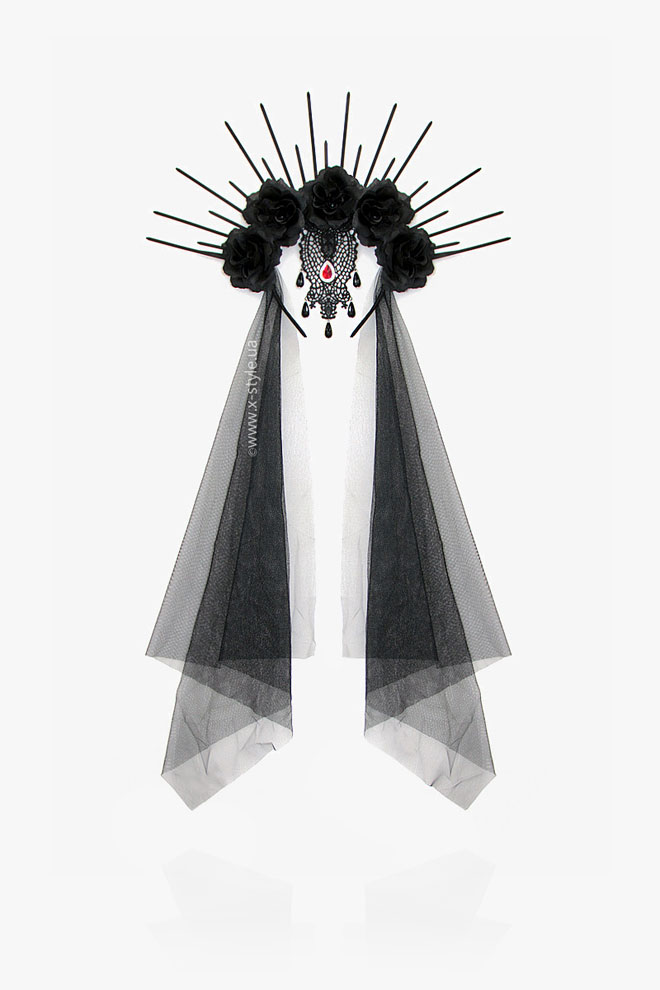Костюм Gothic Princess (блуза, корсет, обруч, митенки)