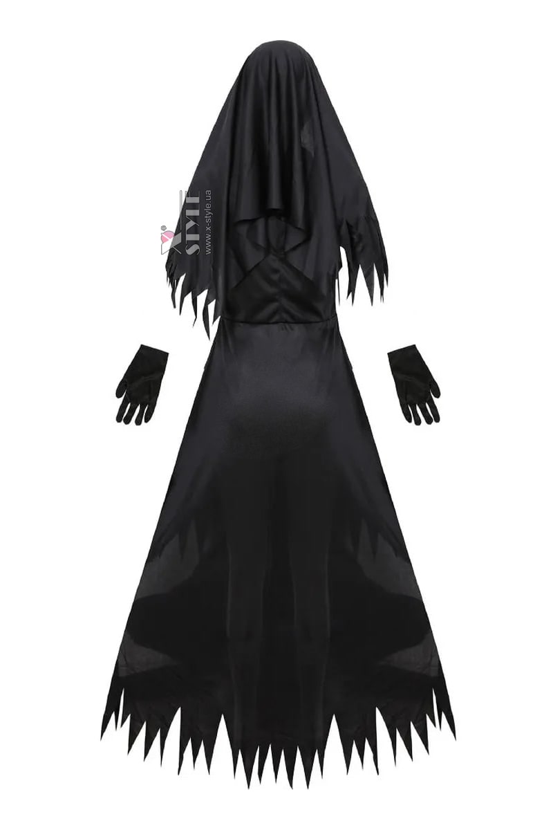 Nun Costume with Gloves and Pendant