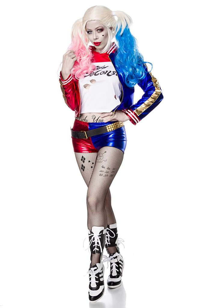 Harley Quinn Bra and tutu Cosplay Dance Costume Rave Bra Halloween