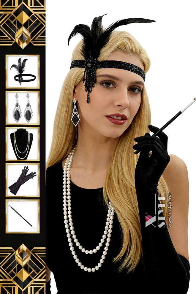 Набір для вечірки Гетсбі (5 предметів) (713048)