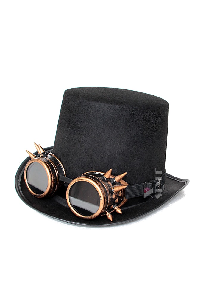 Men's Top Hat with Goggles C1138