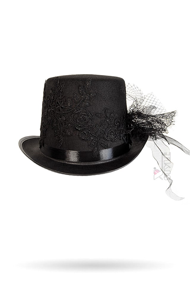 X-Style Women's Hat with Lace and Rhinestones