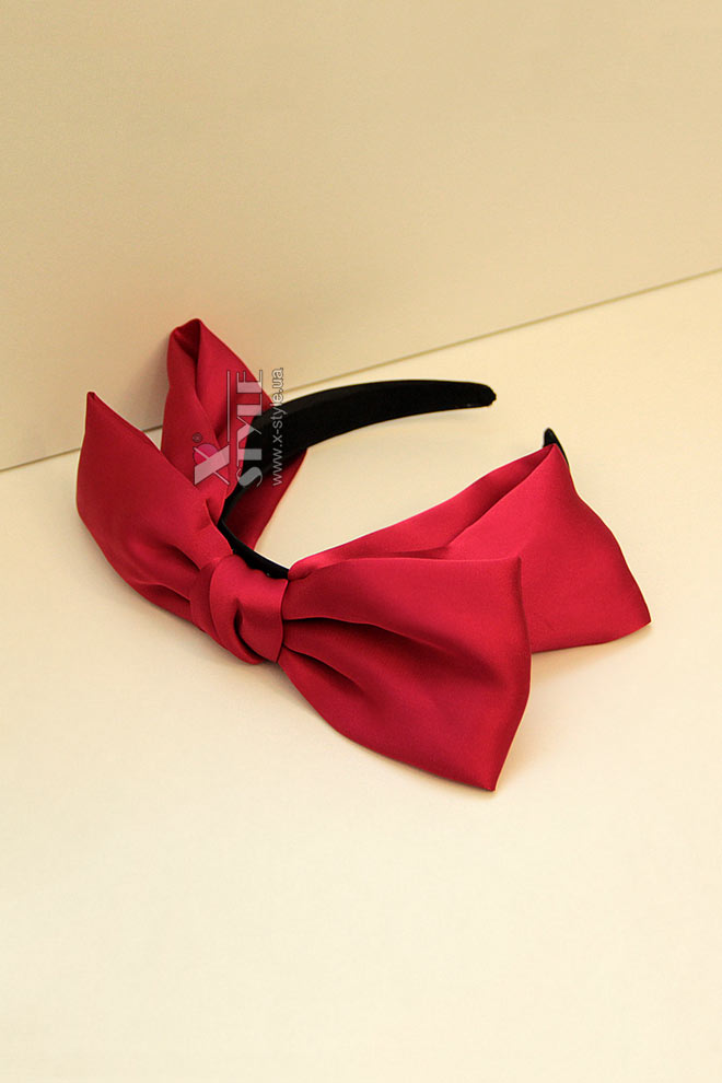 Обруч женский для волос с бантом X4271