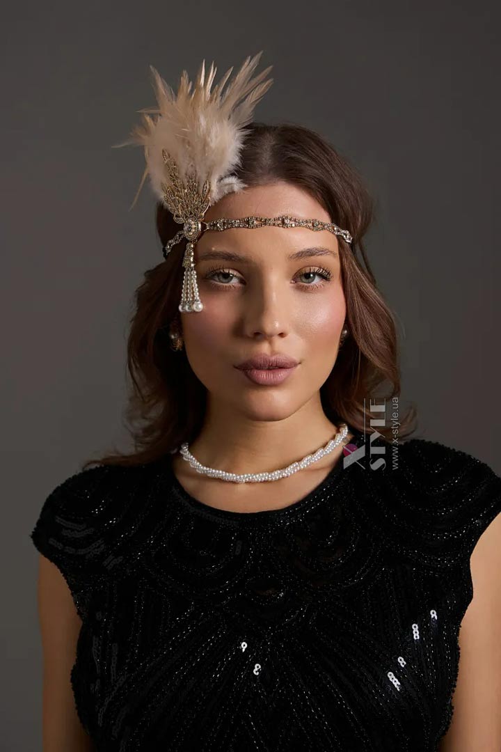 Пов'язка для волосся в стилі Gatsby UV272