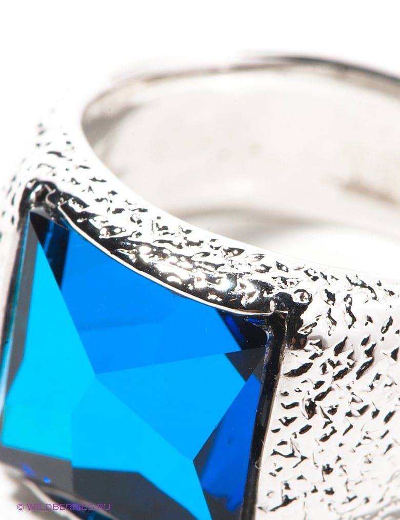 Ювелирное кольцо Swarovski с серебрением и родием