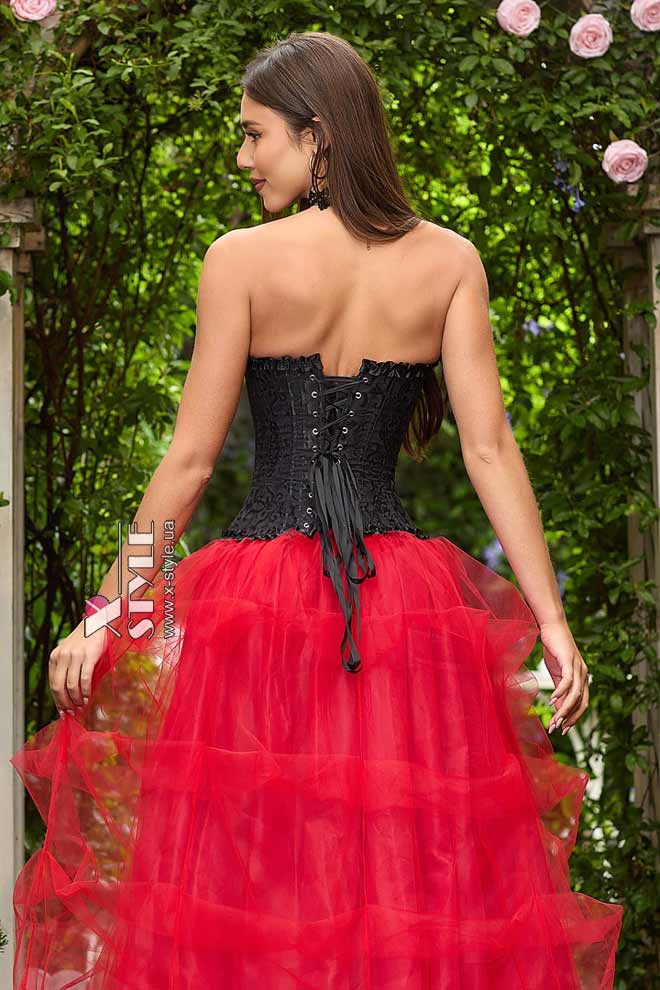 Жаккардовый корсет с застежкой бюск C1085