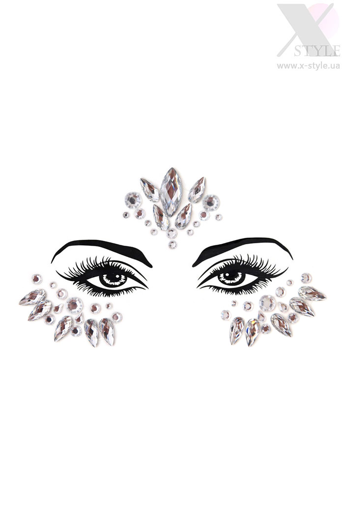 Self-Adhesive Crystal White Makeup Rhinestones