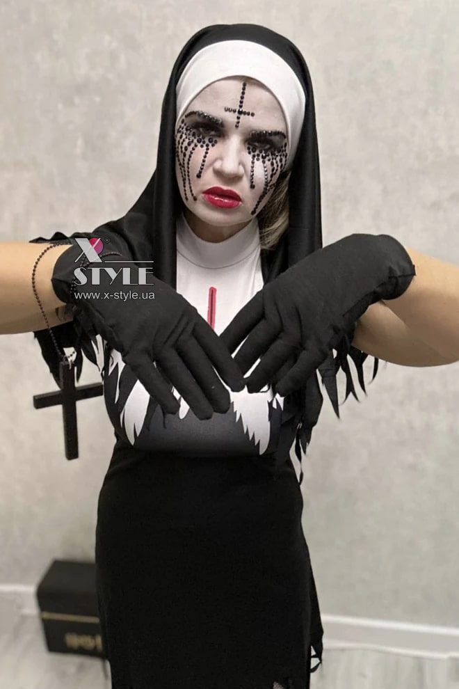 Crying Nun Horror Face Stickers