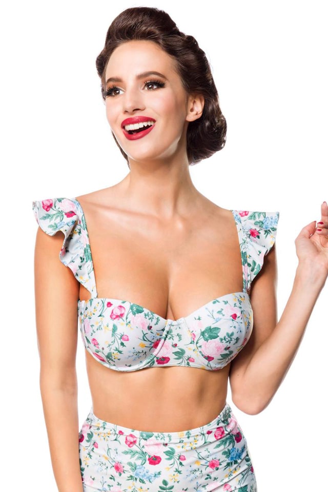 Floral Swimsuit with Interchangeable Straps
