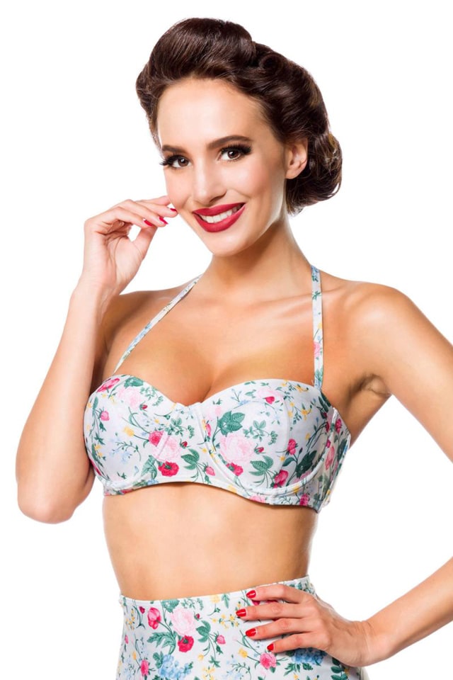 Floral Swimsuit with Interchangeable Straps