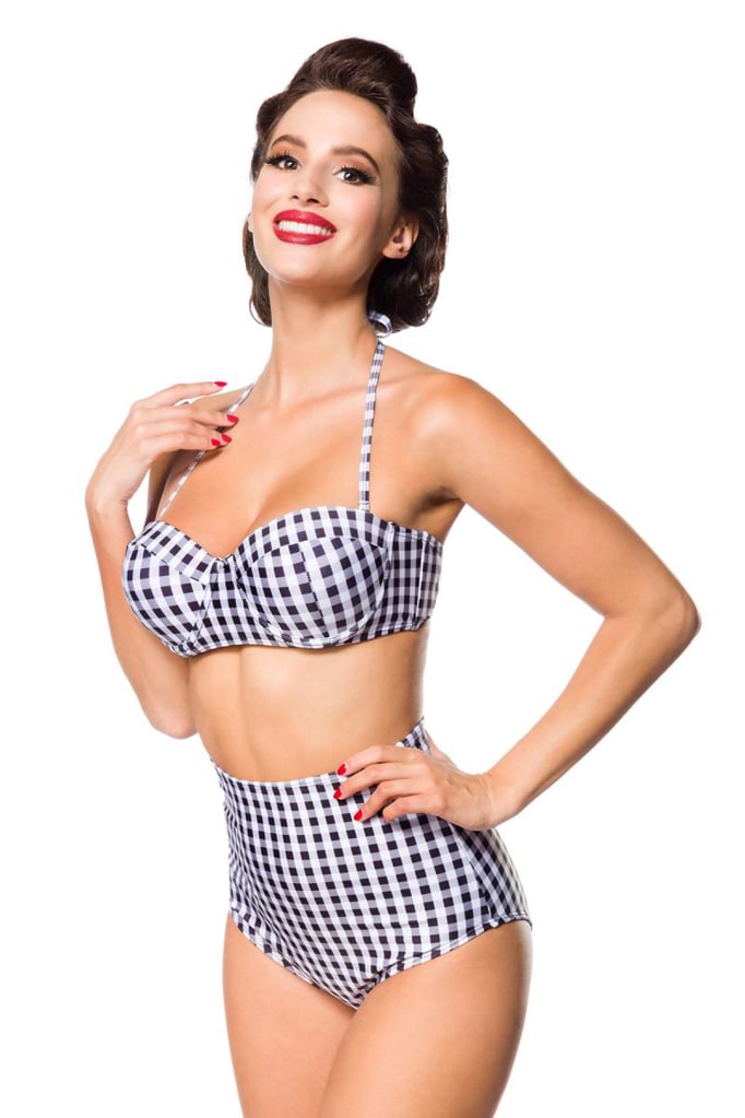Retro Checkered Swimsuit