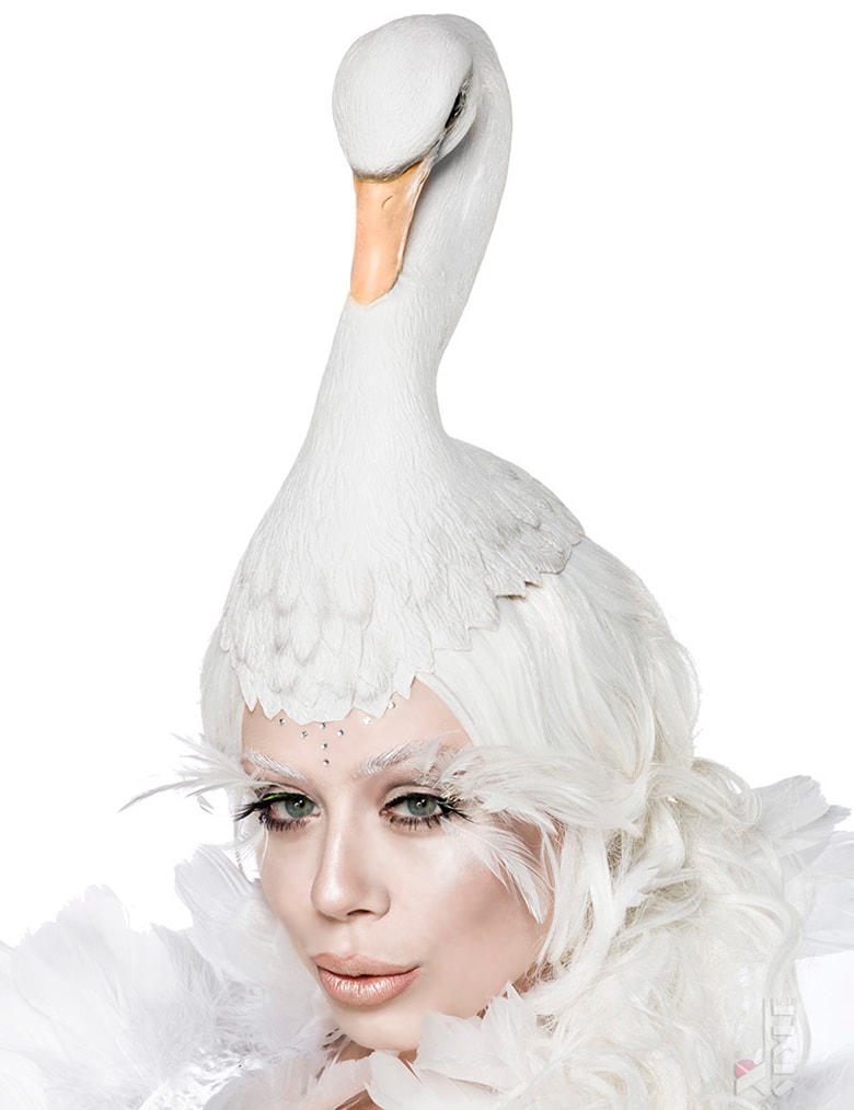 Mask Paradise White Swan Costume