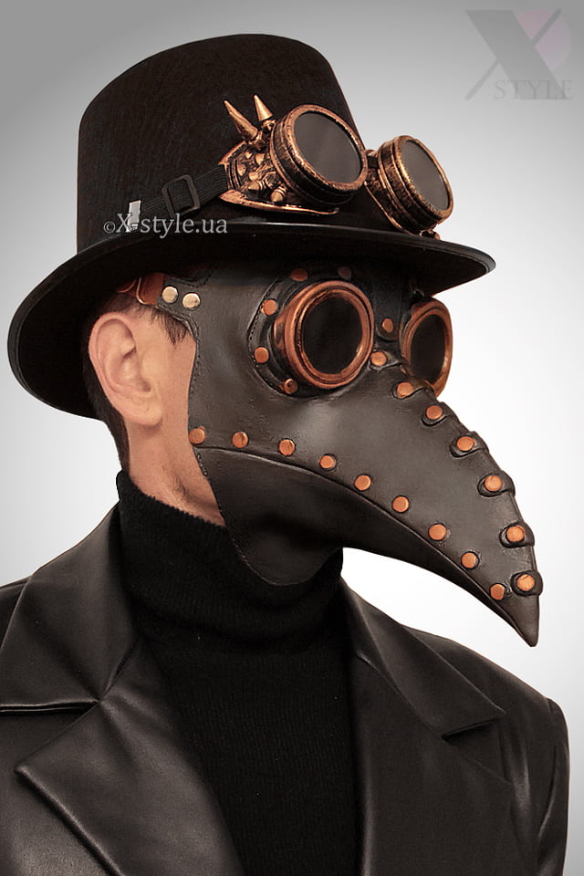 Set "Plague doctor" (mask, hat, glasses)