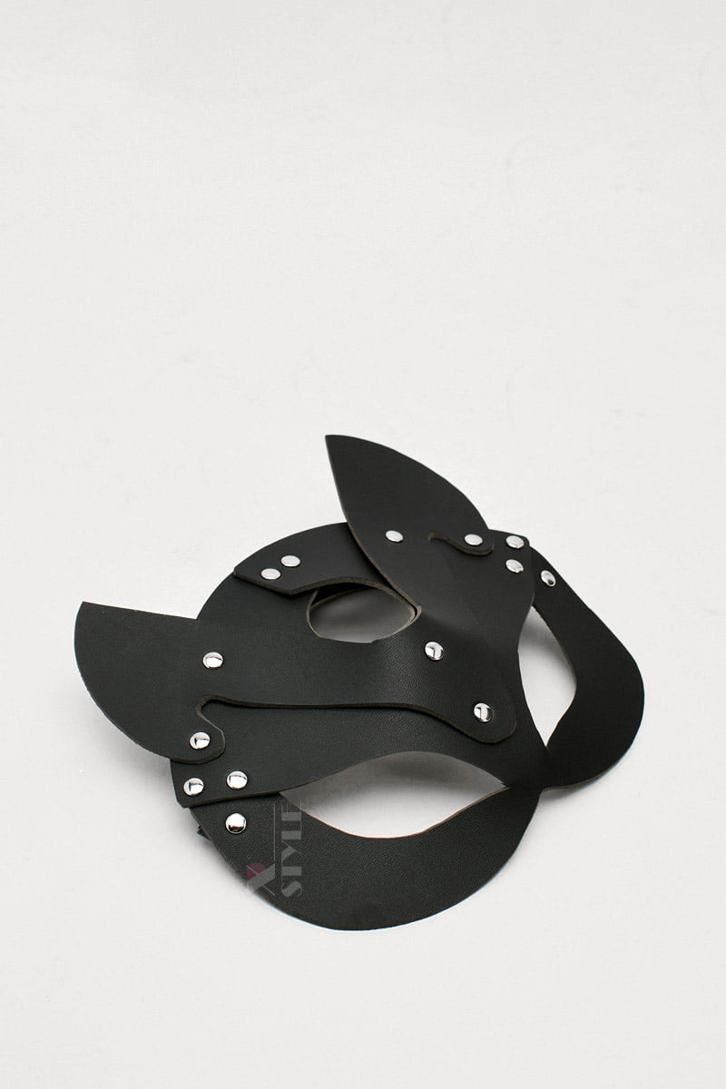 Faux Leather Cat Mask X1200 Black