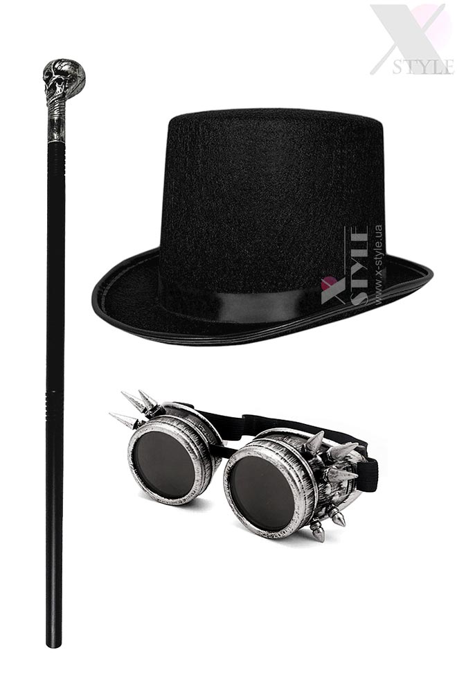 Набір для вечірки (капелюх, гоггли, тростина) (6110071)