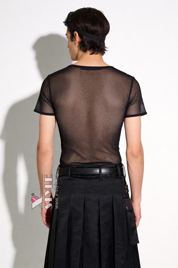 Чоловічий топ сітка з коротким рукавом XC023