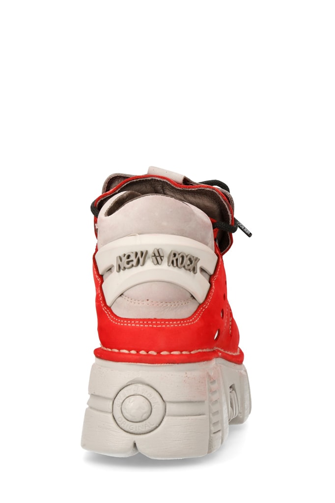 Красные кроссовки из нубука N4009