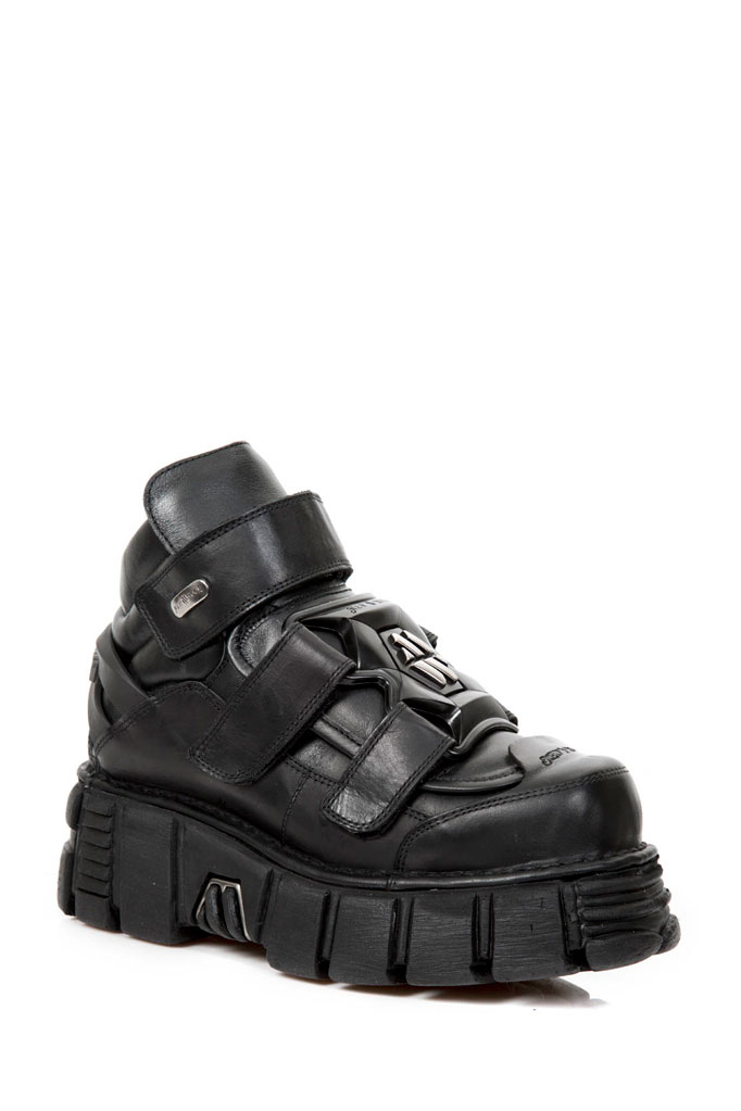 Чорні шкіряні черевики N4016 ITALY
