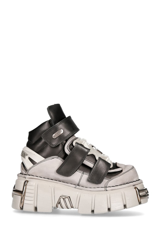 New Rock Alaska Perla Leather Sneakers