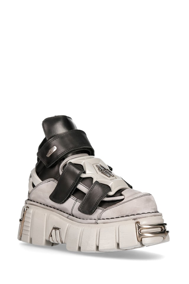 New Rock Alaska Perla Leather Sneakers