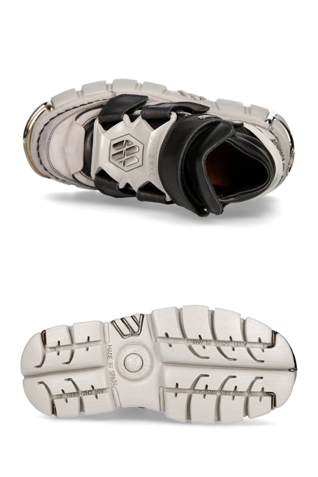 New Rock Alaska Perla Leather Sneakers