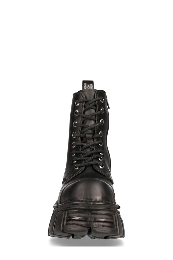 Черные кожаные ботинки на платформе New Rock