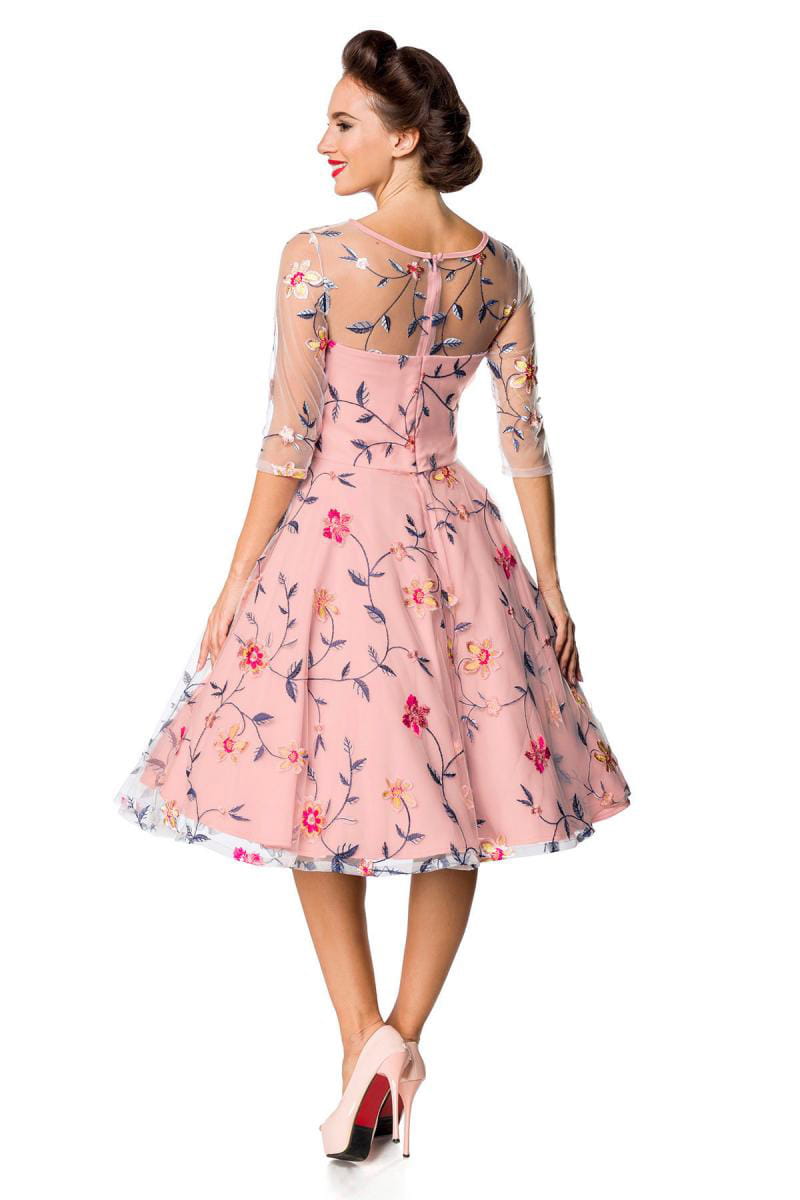 Винтажное платье с вышитыми цветами Belsira