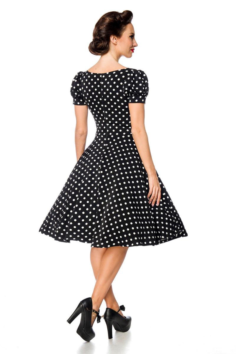 Vintage Polka Dot Short Sleeve Dress