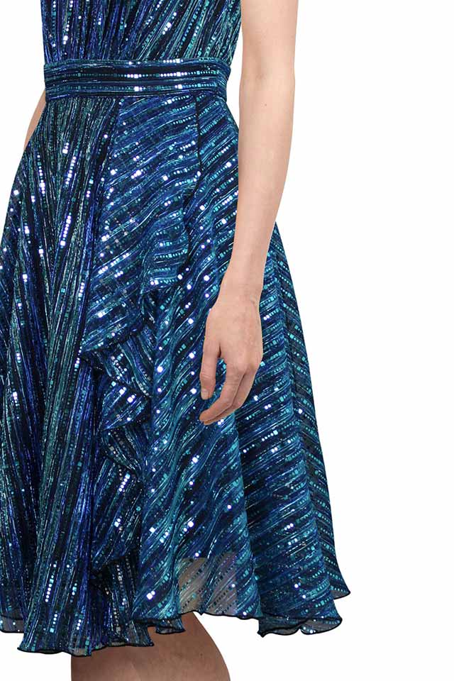 Блестящее платье Adriana Metallic X5600