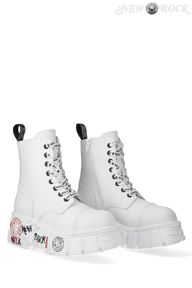 Білі черевики на платформі New Rock URBAN TRILLS (310096)