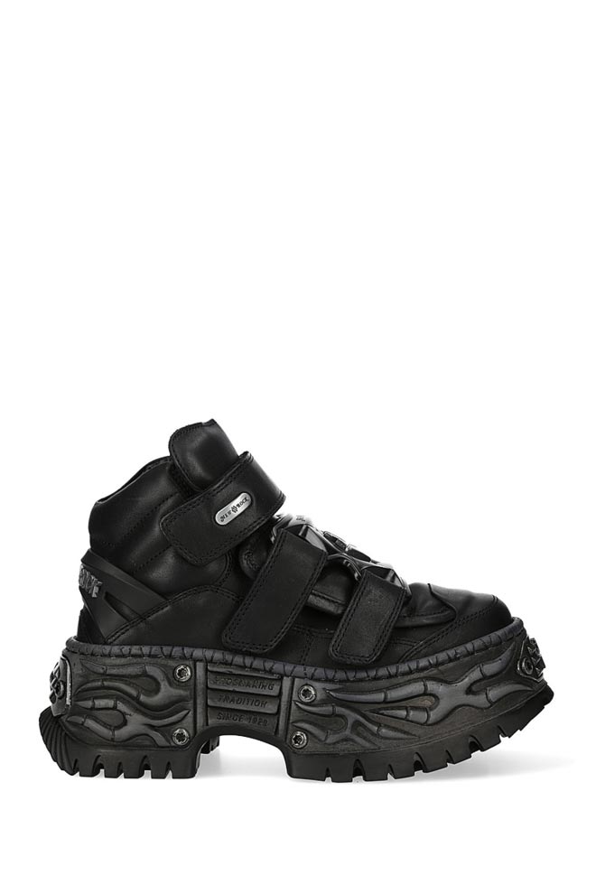 Кожаные кроссовки с винтами New Rock URBAN ELEGANCE