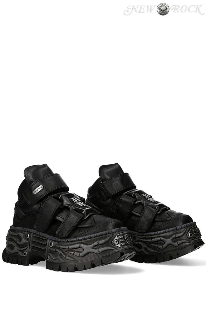 Кожаные кроссовки с винтами New Rock URBAN ELEGANCE (314080)