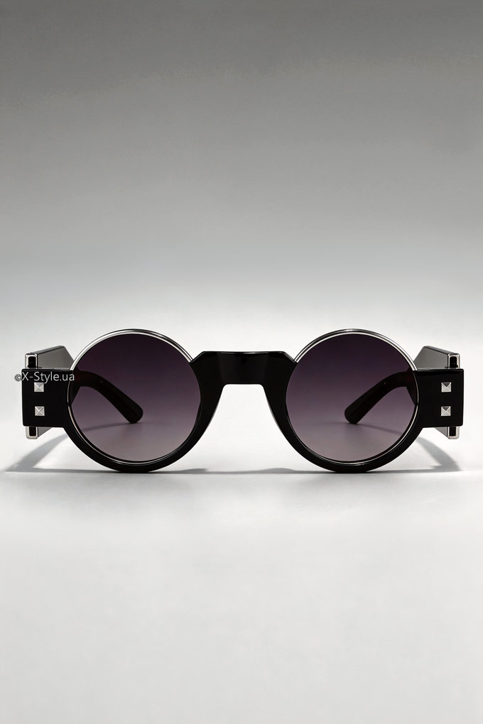 Солнцезащитные круглые очки в массивной оправе Avant-Garde OLIVIER